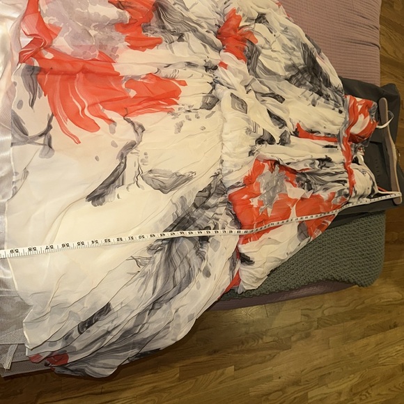 NWOT Anthropologie x BHLDN Beth Bowley Neela Silk Tiered wedding floral Dress 8